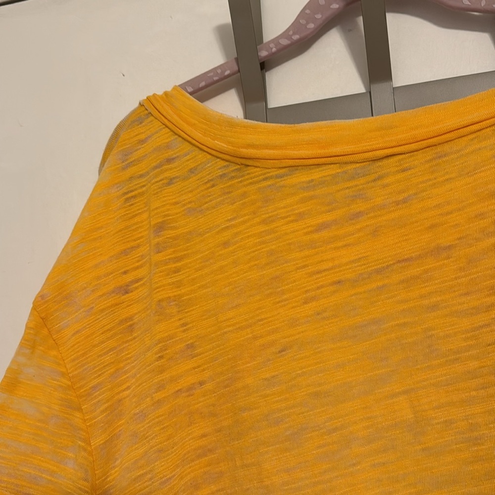 FREE PEOPLE yellow shirt - Picture 2 of 4